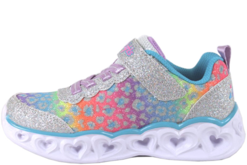 SKECHERS S LIGHTS HEART - LOVE MATCH MED LYS