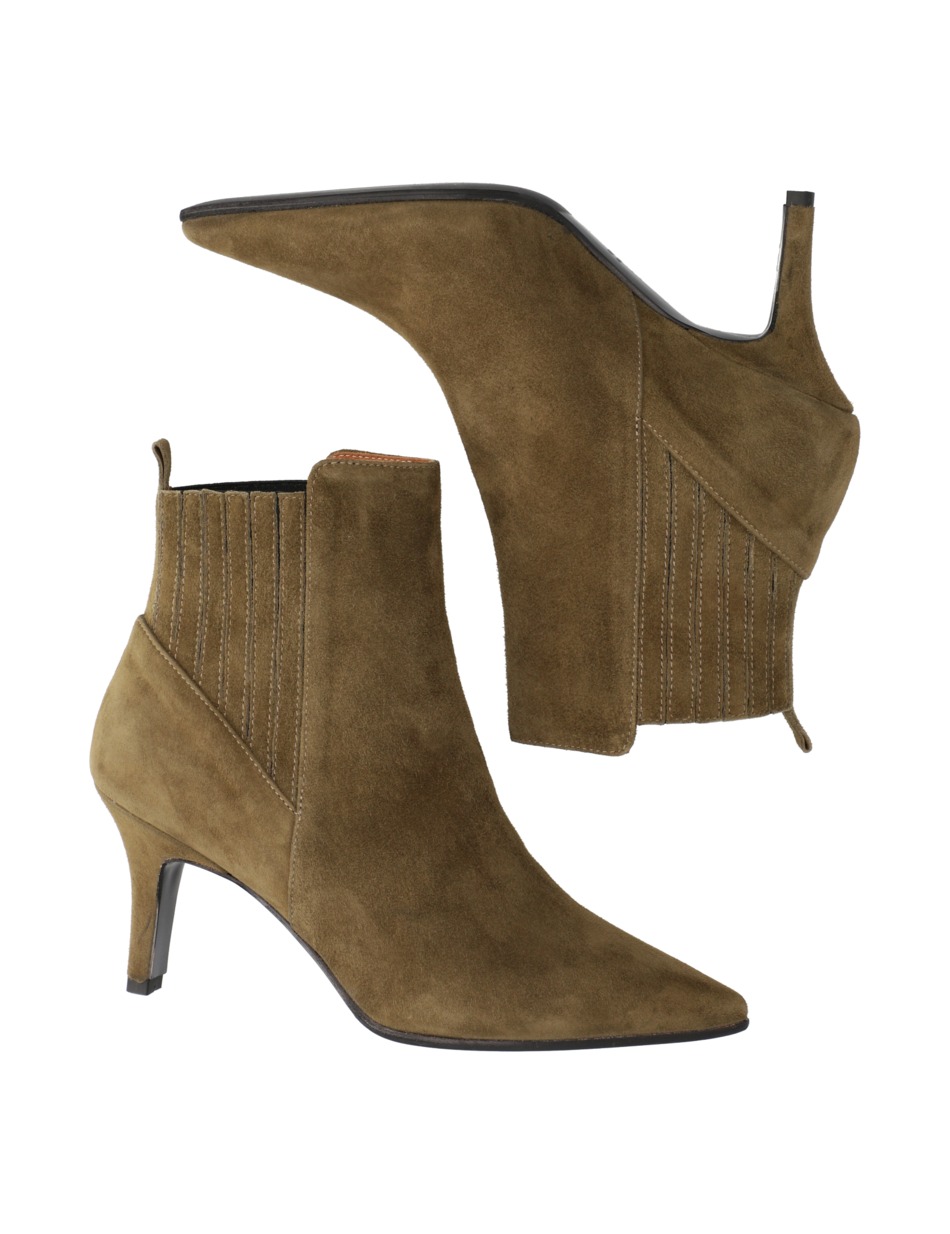 Veloursleder Stiefelette