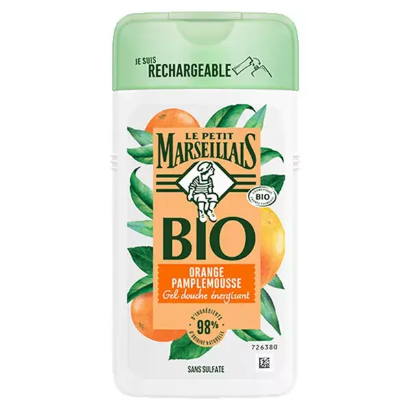 Le Petit Marseillais Gel de Banho Energizante Orgânico Laranja Toranja 250ml