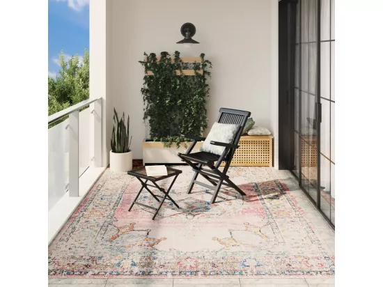 Tapis intérieur extérieur design vintage 240x340 cm