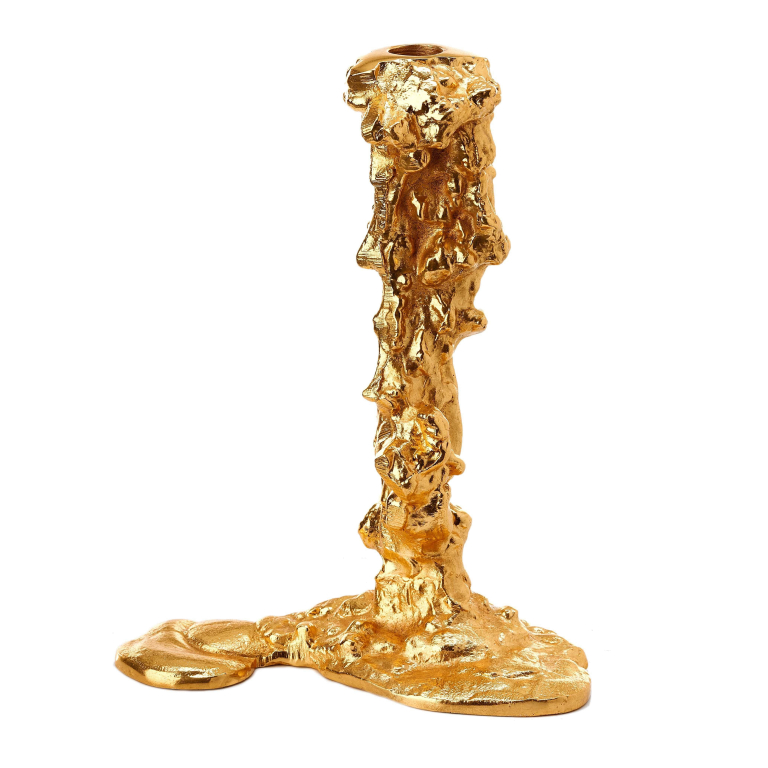 POLSPOTTEN Drip kandelaar Large goud
