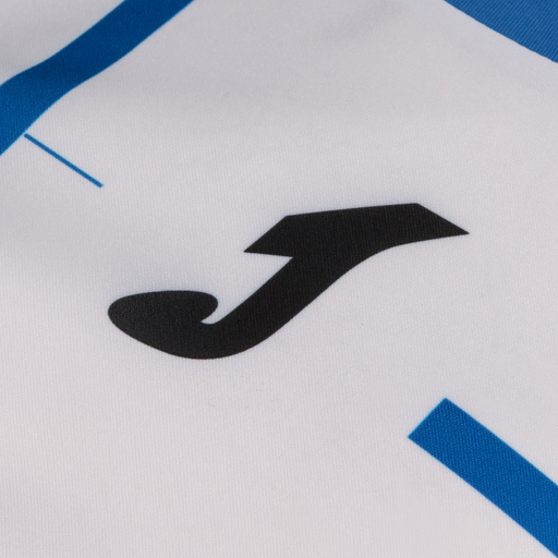 Camiseta Joma Tiger III Royal Branca de Manga Curta