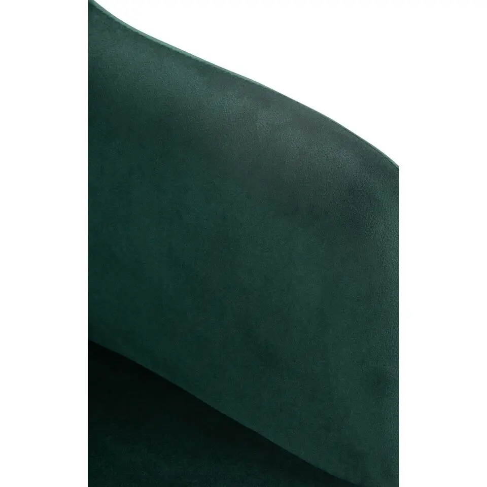 CLP Barkruk Natoma zwart Frame - Fluweel - groen