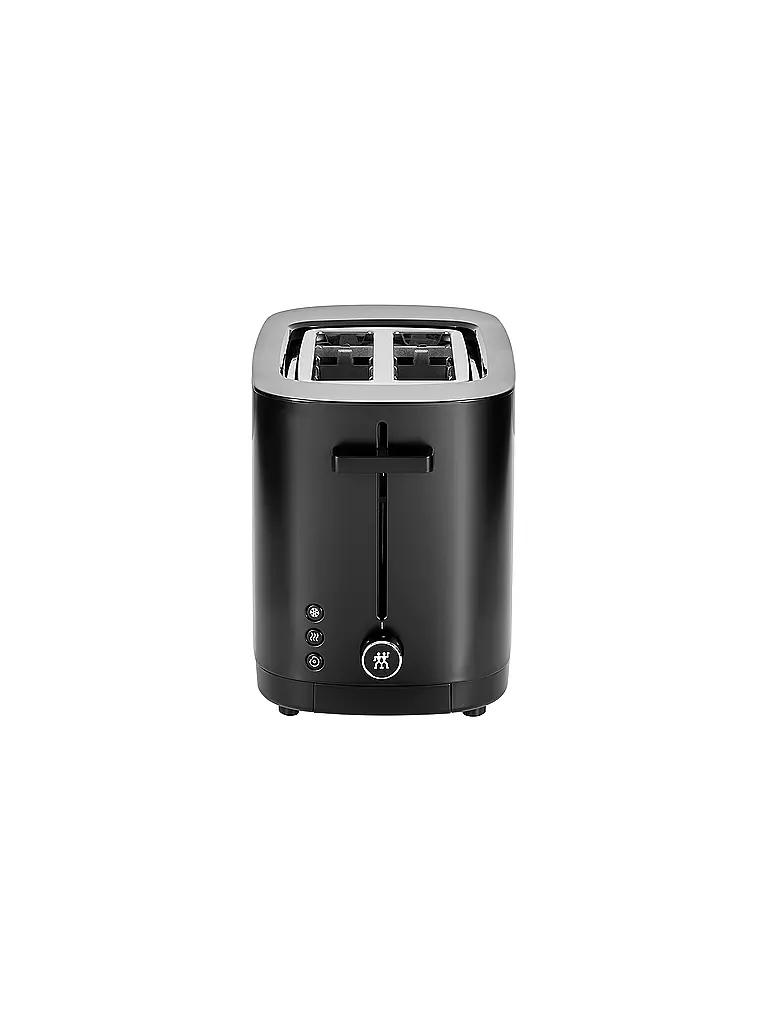 ZWILLING ENFINIGY® Toaster 2 Scheiben Edelstahl 2 Schlitze kurz Schwarz  schwarz