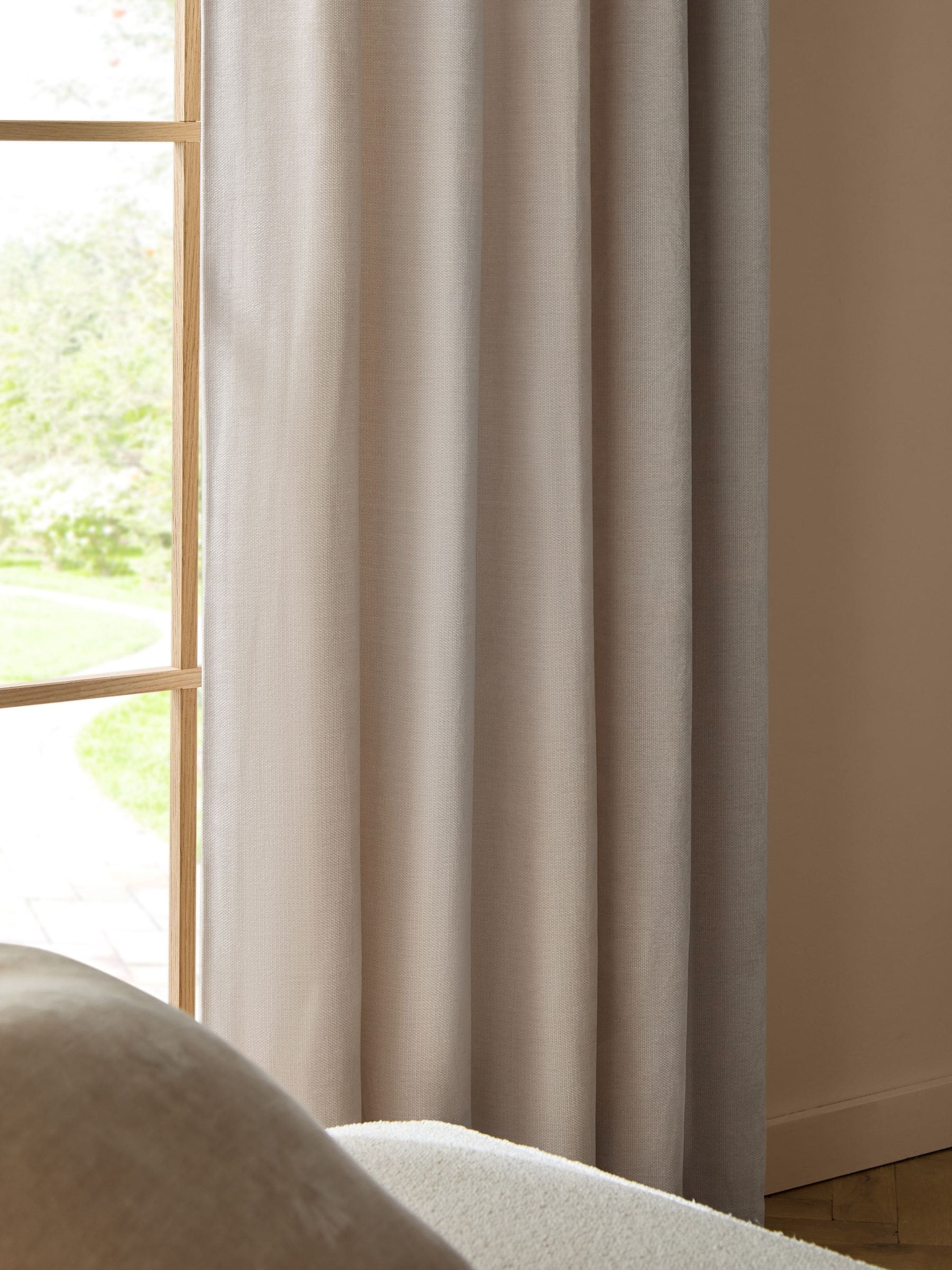 Fine Chenille Eyelet Curtains