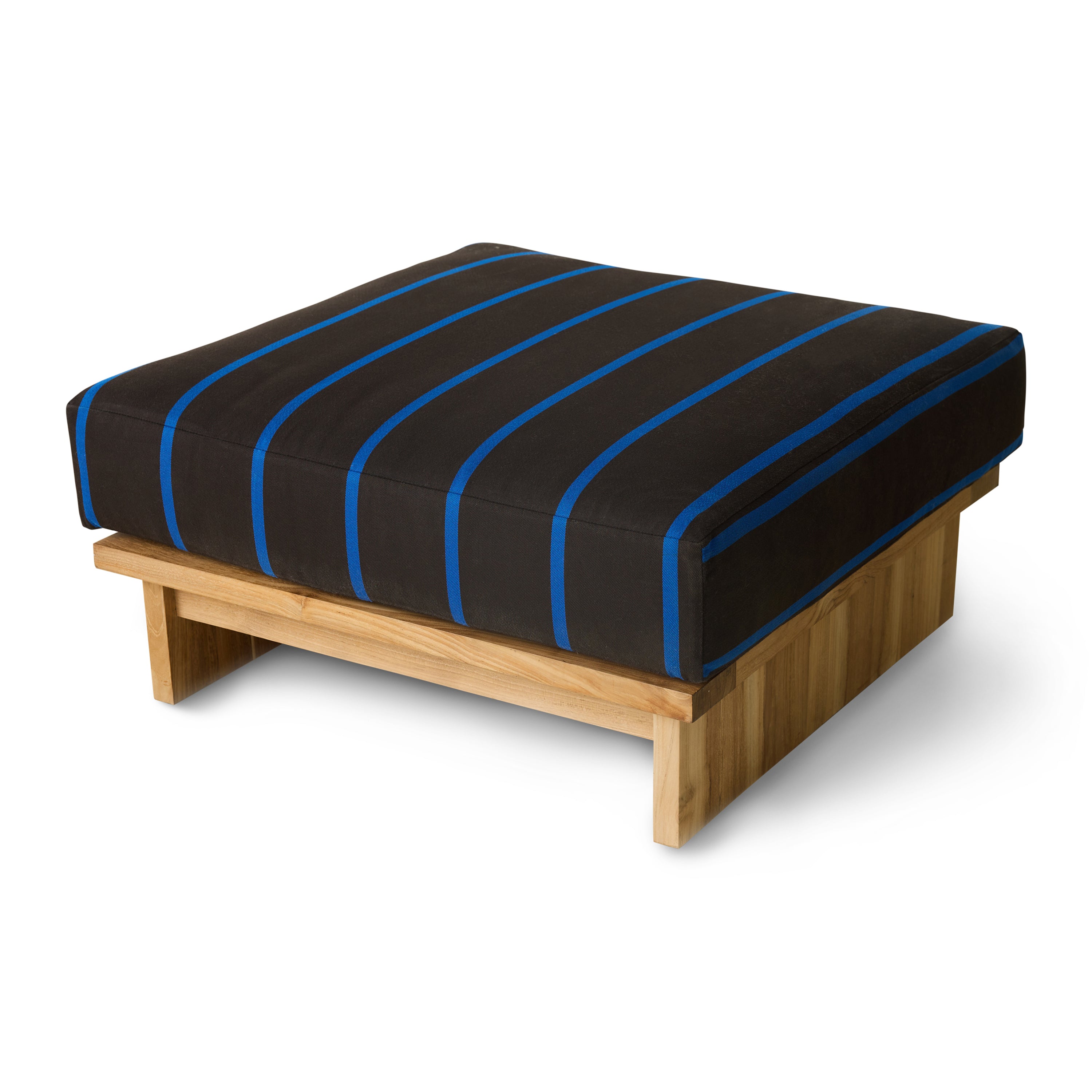 HKliving Teak Hocker - Burnt Sky