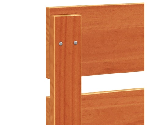 VIDAXL - Tête de lit cire marron 120 cm bois massif de pin