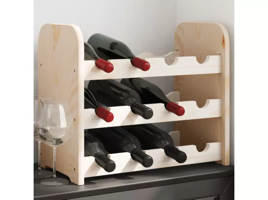 Prolenta Premium - Casier à vin 43x25x37 cm bois de pin massif