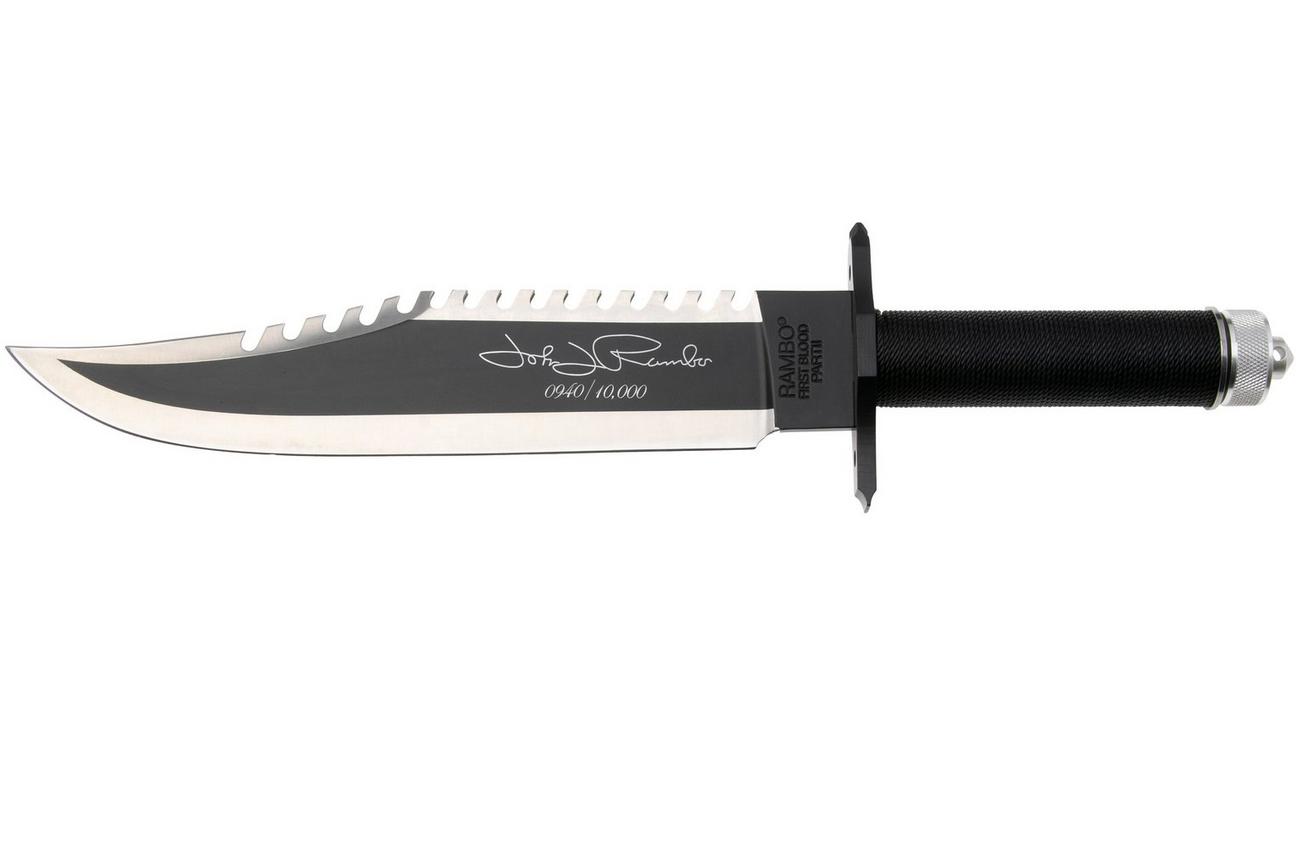 Rambo First Blood Part II 9424 Signature Edition met survival kit, vaststaand mes