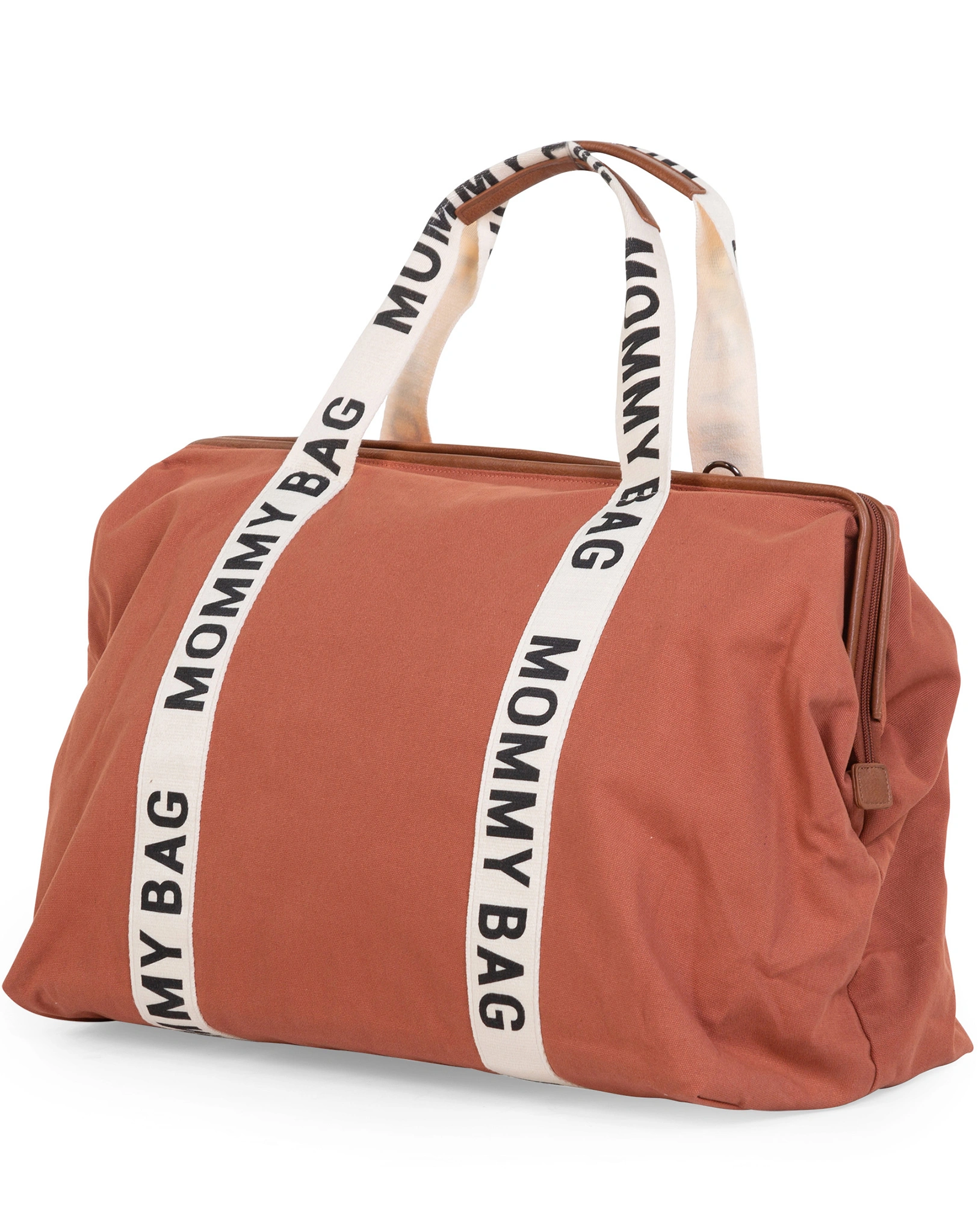 Canvas-Wickeltasche MOMMY BAG SIG (55x35x40) in terracotta