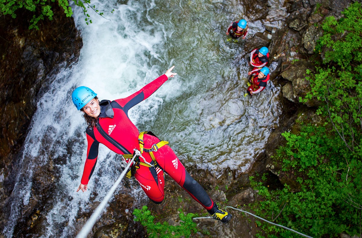Canyoning & Mega Swing im Ötztal