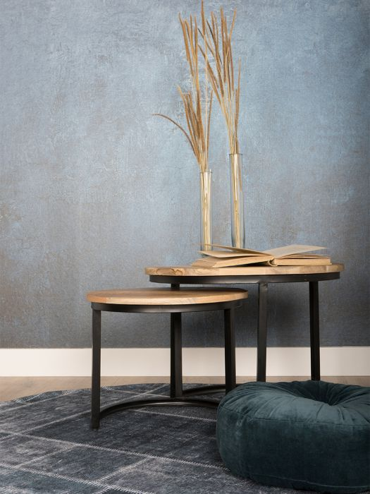 Salontafel Jelle mangohout - set van 2