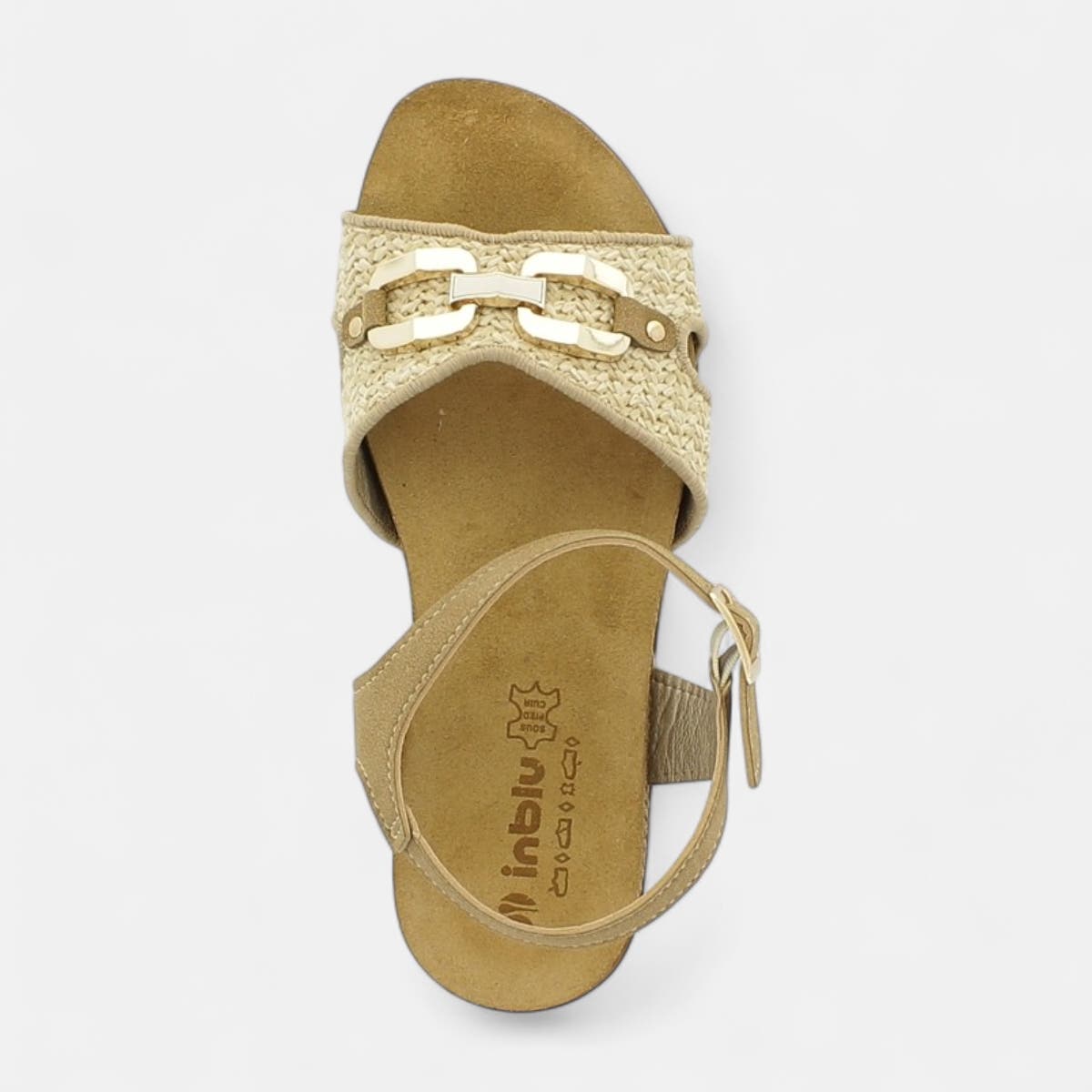 Nu-pieds Femme beige
