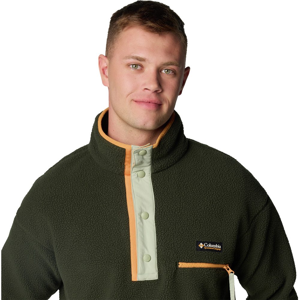 Columbia Helvetia™ II Half Snap Fleece Pullover Herren greenscape