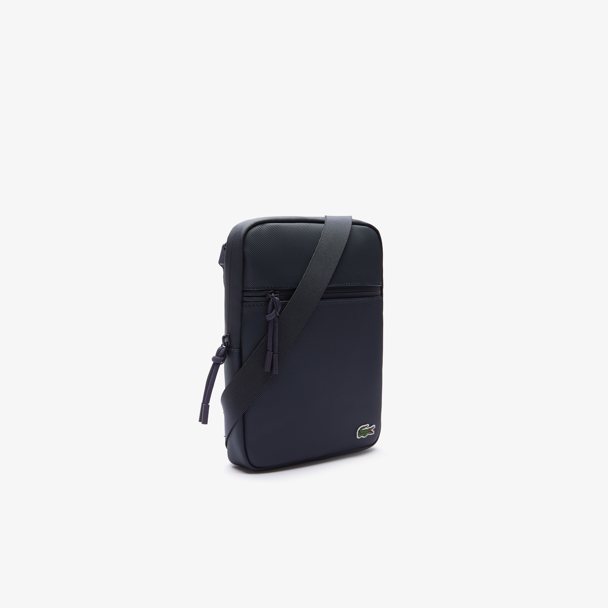 Sacoche Medium zippée LCST croisée en petit piqué Sacoches & Pochettes - Bleu - Lacoste - Homme