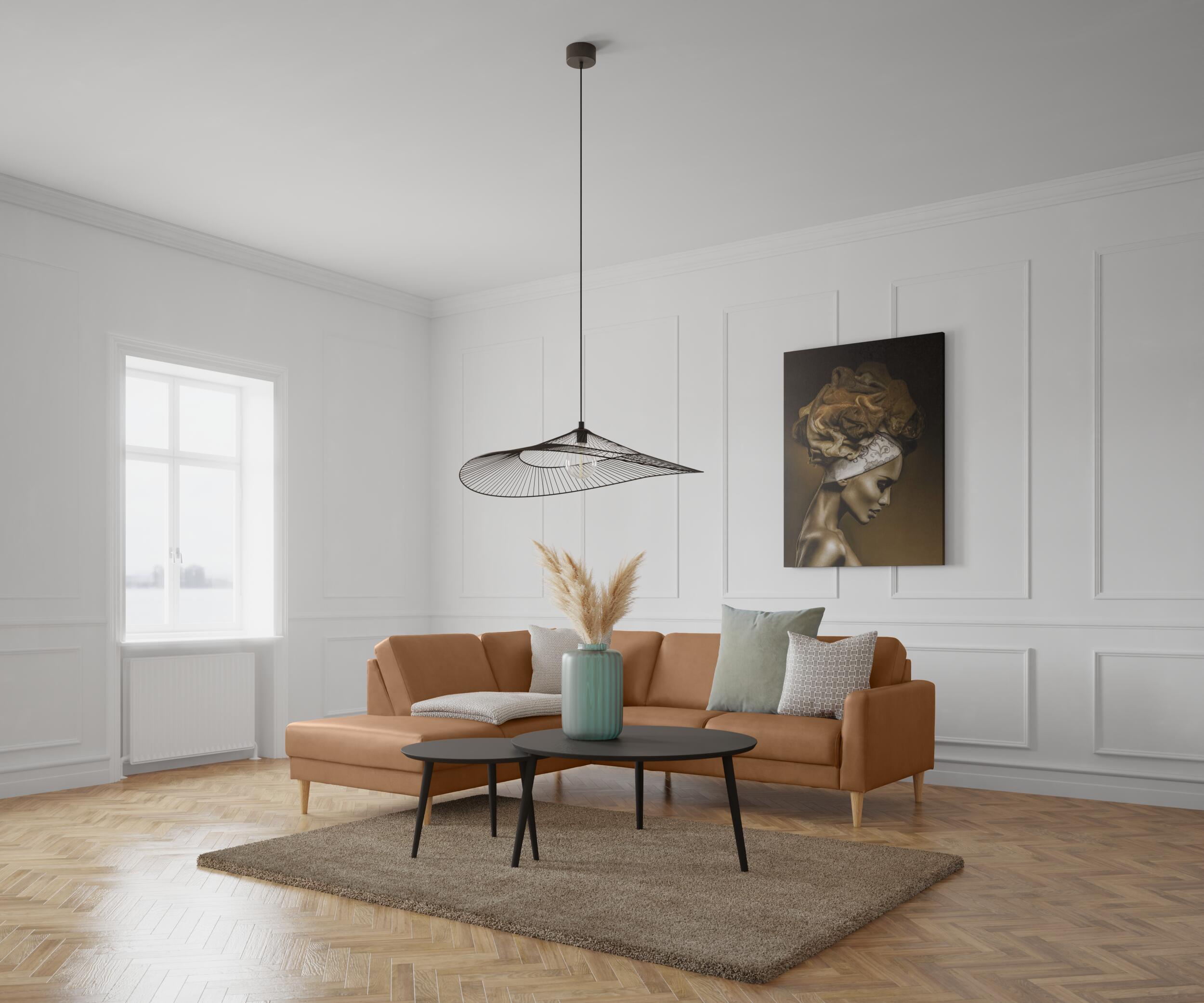 Linea venstrevendt hjørnesofa med pufafslutning
