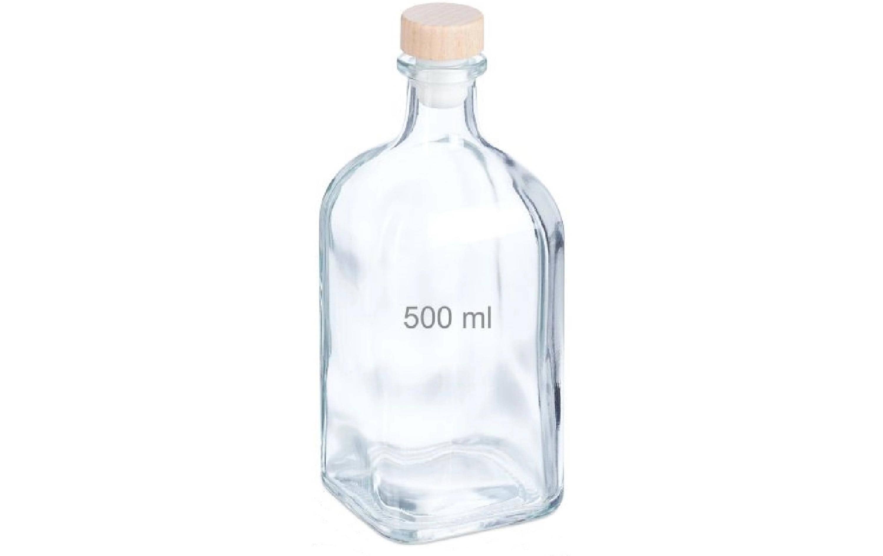 Einmachflasche 500 ml, 6 StückTransparente Schnapsflaschen
