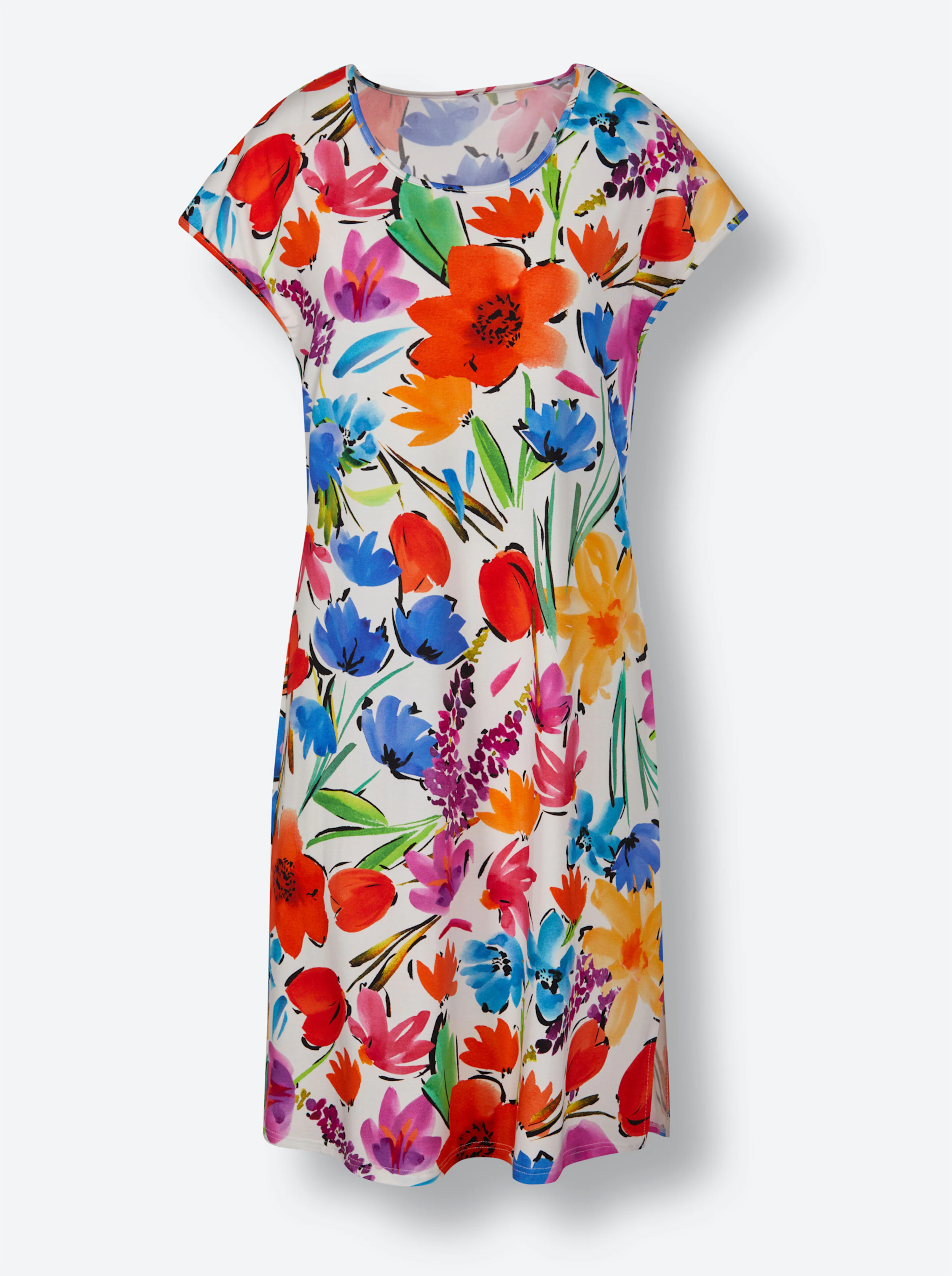 Sommerkleid in bunt-bedruckt