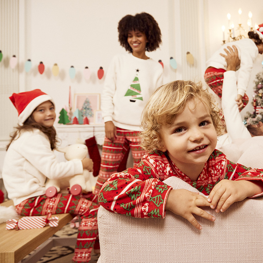 Surpyjama en micropolaire imprimé Noël pour bébé
