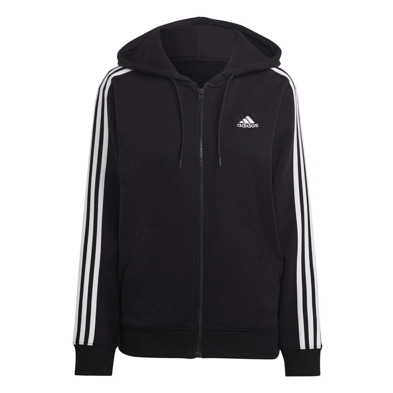 adidas  Essentials 3-Stripes Zip Hoodie