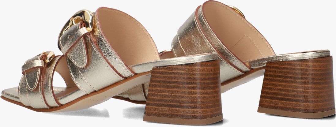 gouden stefano lauran sandalen met hak 23118