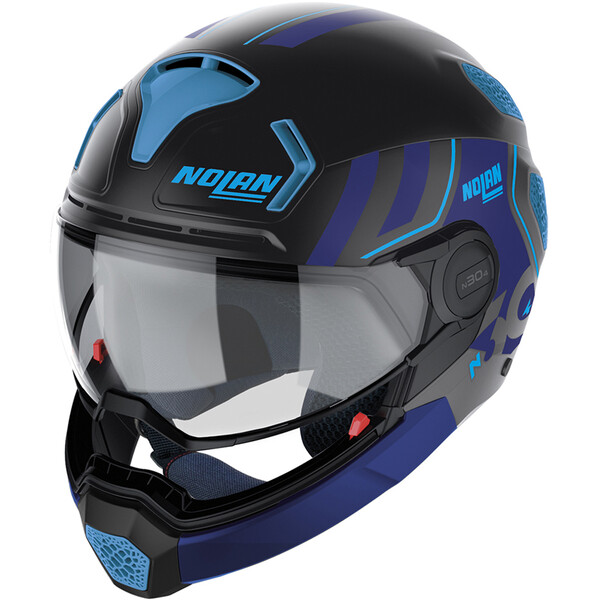 Nolan - Casque N30-4 TP Parkour Gris Mat / Bleu