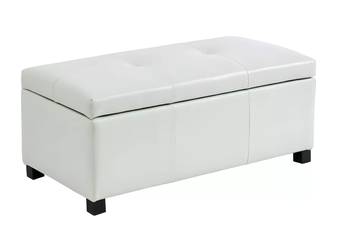 Banc coffre simili FILIPPO - Blanc