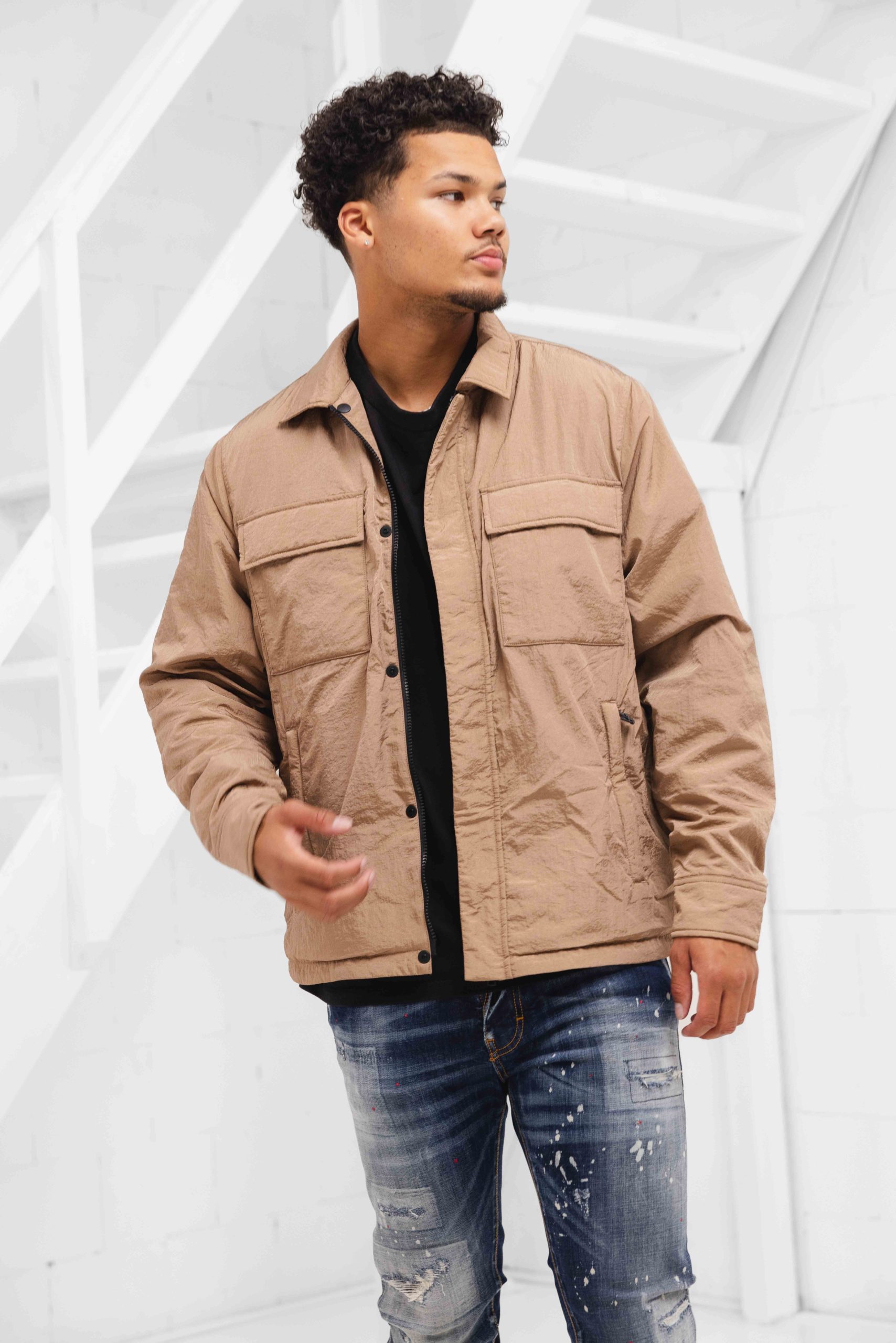 EA7 Emporio Armani 6DPB52 Bomberjacket Heren Bruin