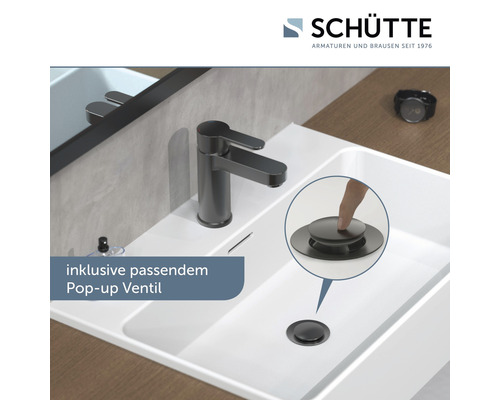 SCHÜTTE ELEPHANT wastafelkraan grafiet mat 34212