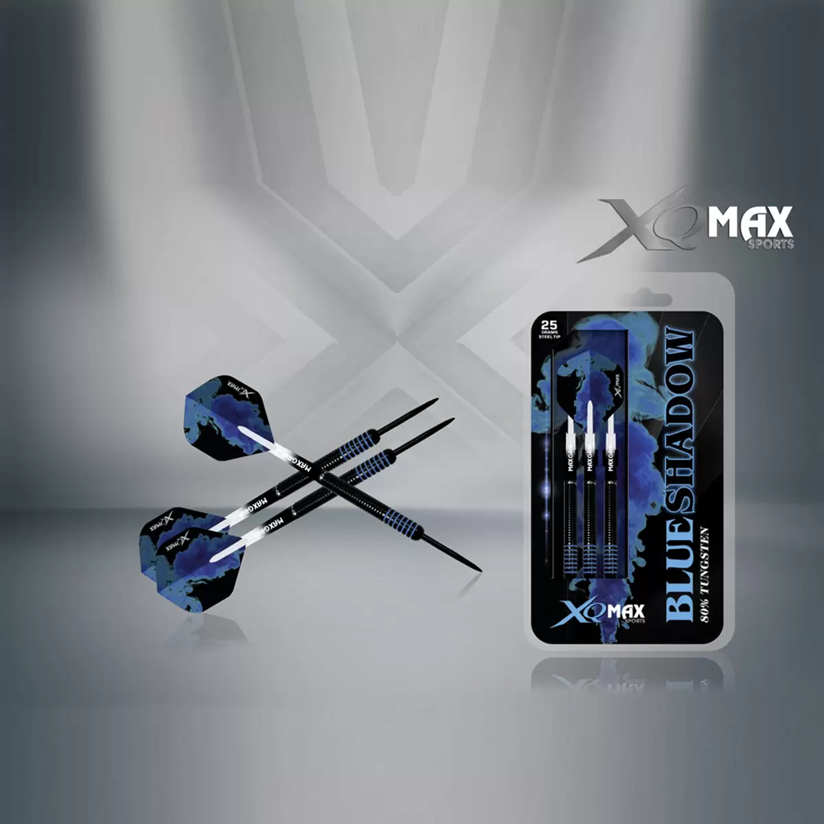Blue Shadow Wolfram Dartset XQ Max dunkelblau,schwarz