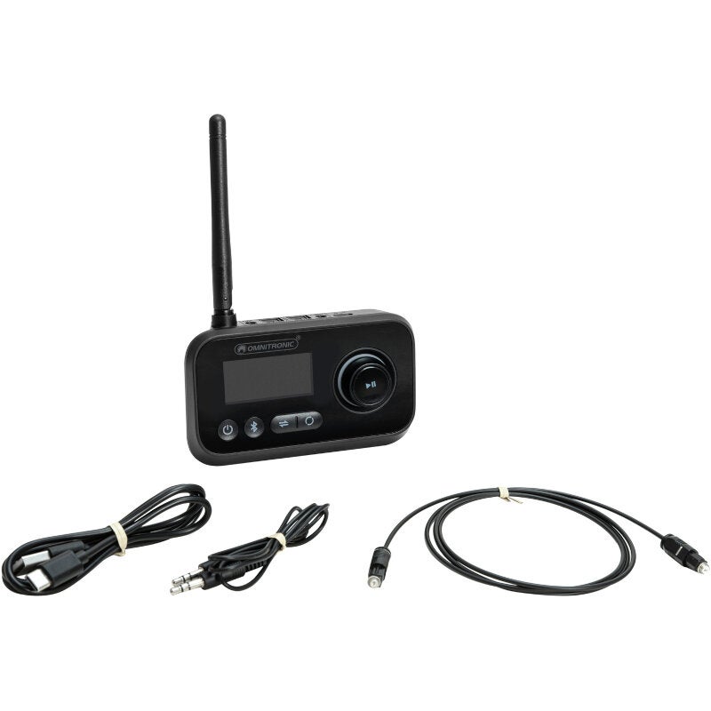 Omnitronic BDT-5.0 Bluetooth 5.0 3-in-1 zender/ontvanger/bypass