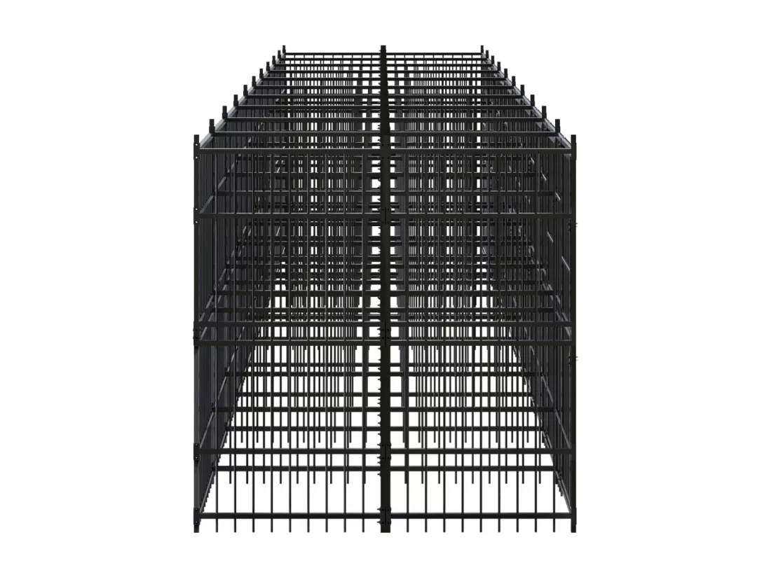 Chenil cage enclos pac noire 960 x 192 x 200 cm 02_0041808