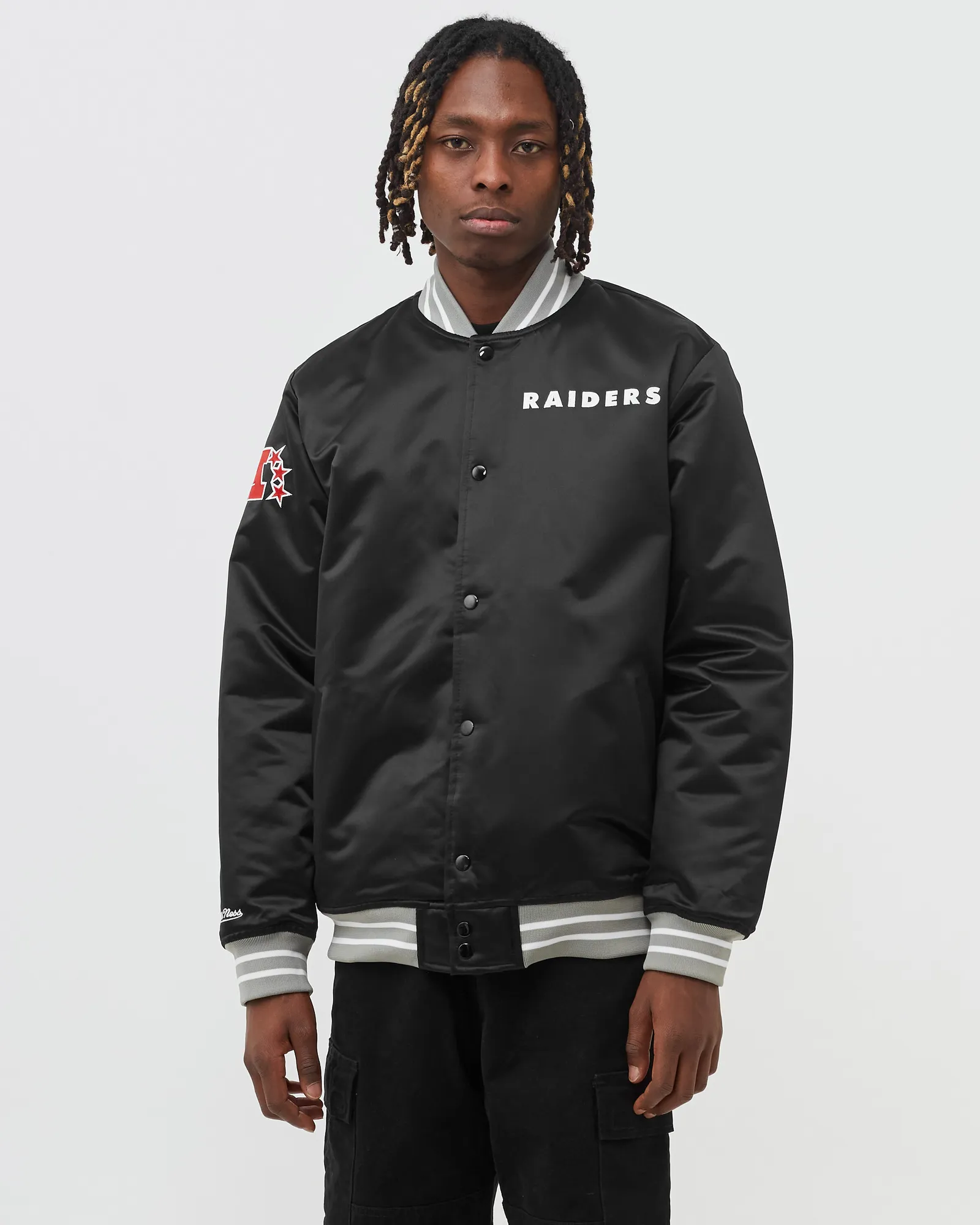 Mitchell & Ness NFL Heavyweight Satin Jacket OAKLAND RAIDERS