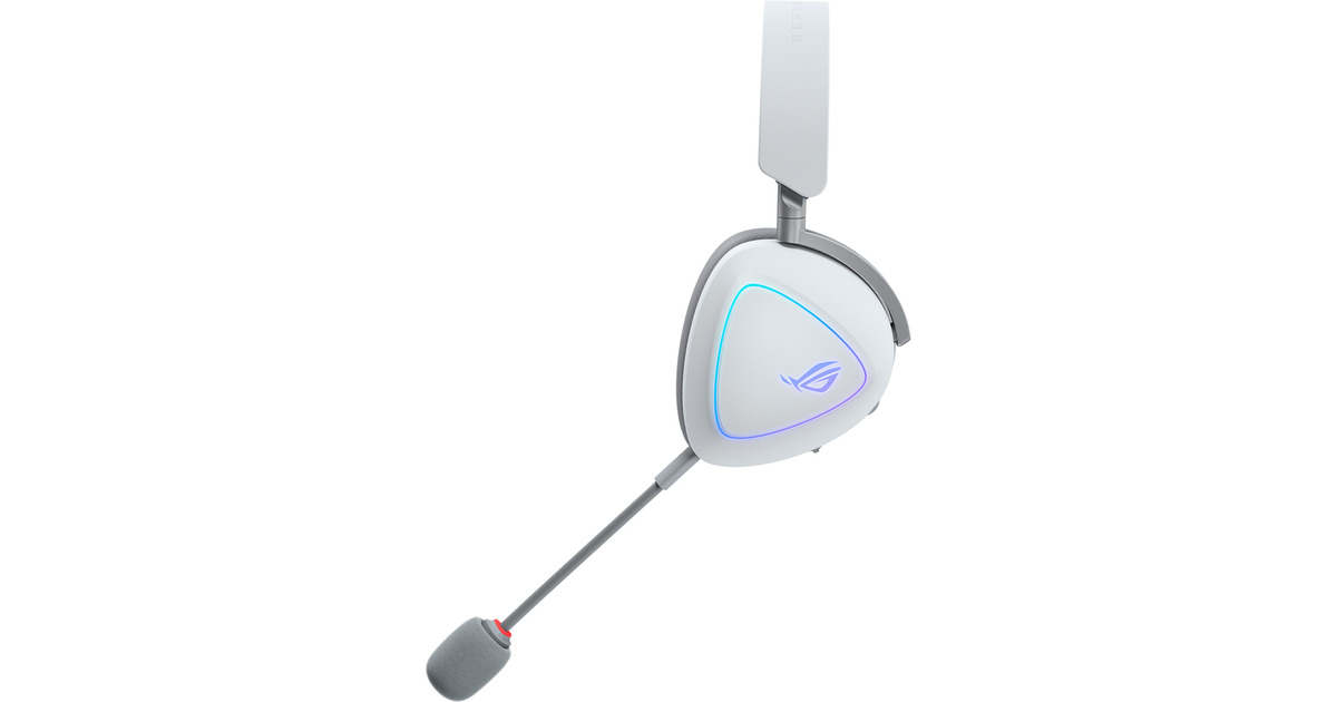 ASUSROG Delta II Moonlight White Edition over-ear gaming headset  (Wit, RGB, 3.5 mm, 2.4 GHz, Bluetooth)