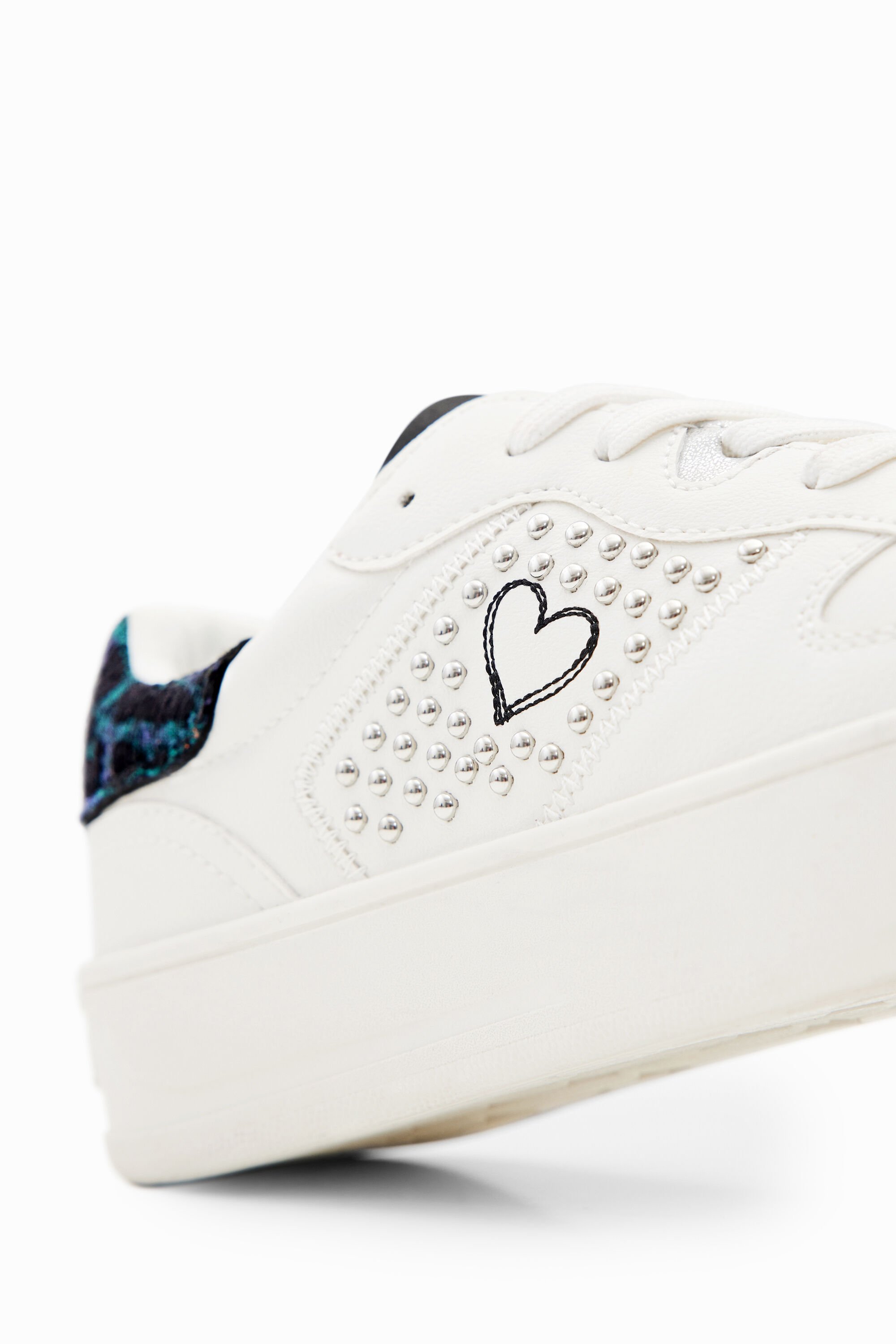 Baskets plateforme cœur