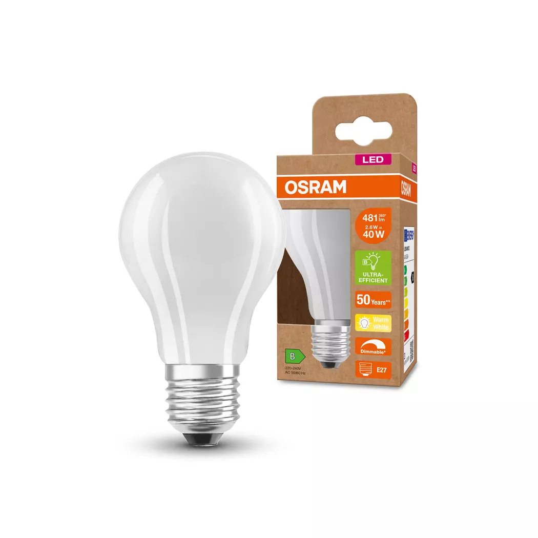 LED-Birne E27/2,6 Watt/Energie B