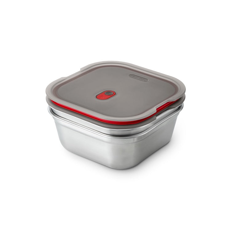 Black+Blum RVS Lunchbox - Geschikt voor Magnetron - Vierkant - 1.4 Ltr