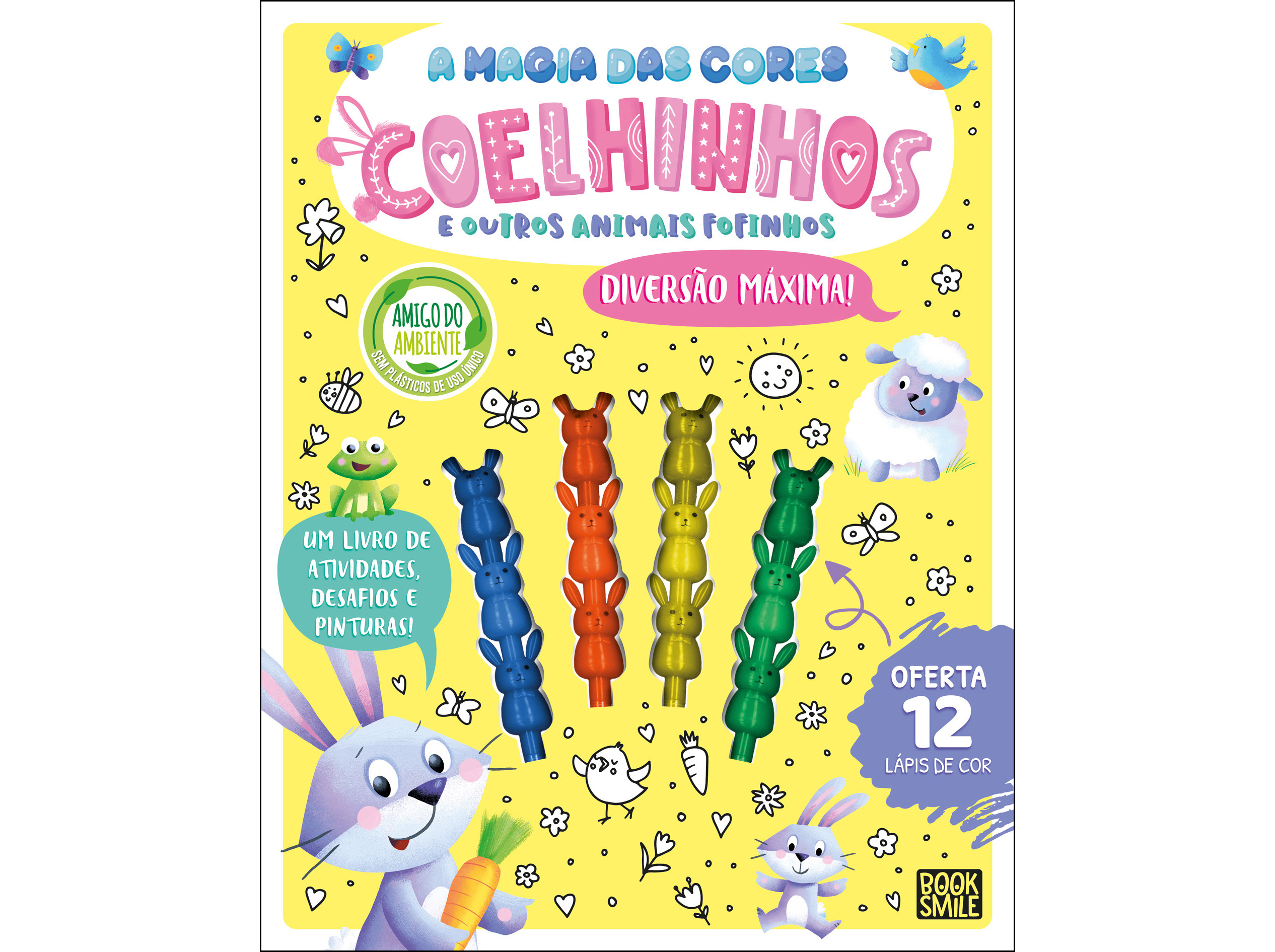 LIVRO A MAGIA DAS CORES COELHINHOS E OUTROS ANIMAIS FO
