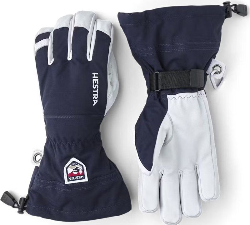 Hestra - Army Leather Heli Ski - Handschoenen - Zwart - Leer/Polyester