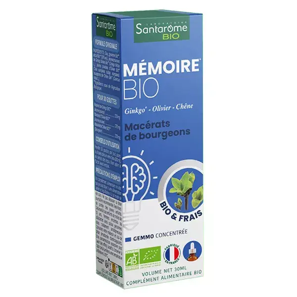 Santarome Bio - Tri Complexo de Botões de Memória Orgânicos - Frasco de 30ml