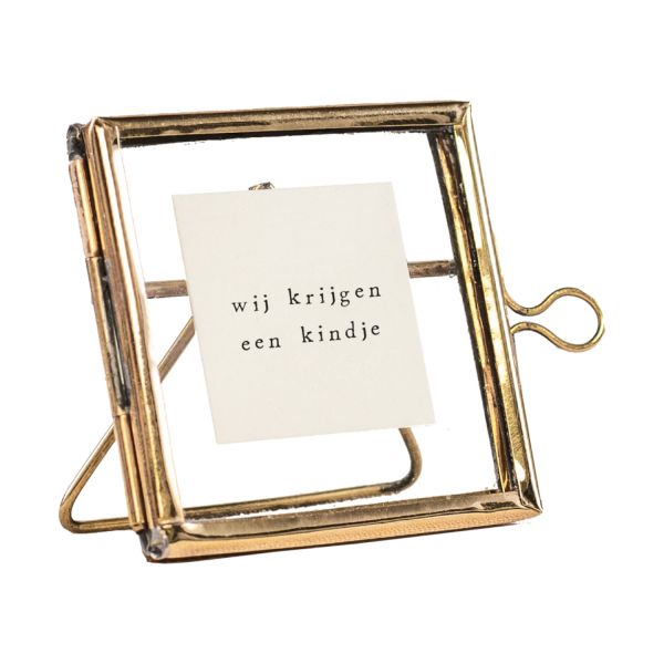 Ikpakjein Mini Lijstje Staand - Wij Krijgen Een Kindje