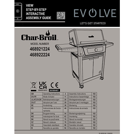 Char-Broil Evolve gasgrill 2 brænder
