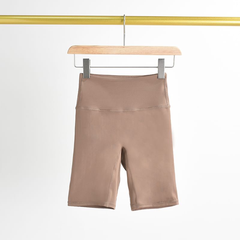 Claduodoe - Hoge taille effen yogashorts