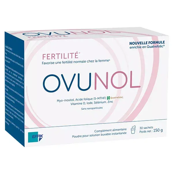 Ovunol Fertilidade e Concepção para Mulheres - Caixa para 1 Mês (30 sachês)