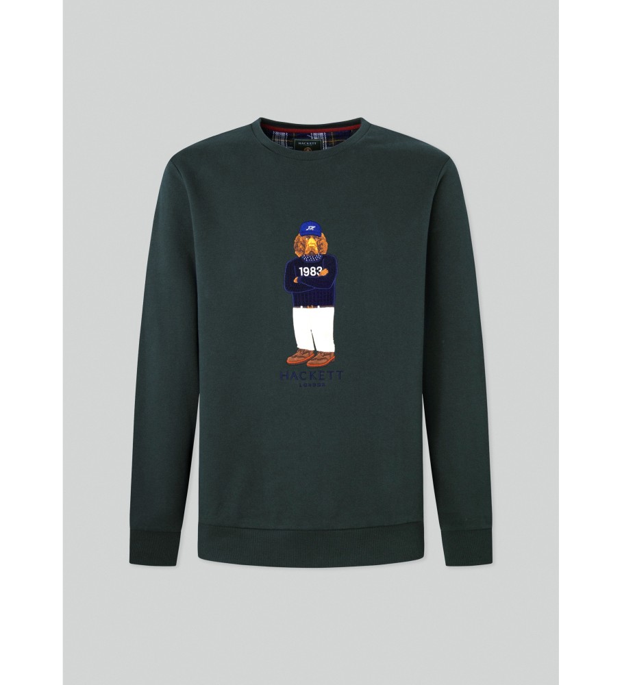 Moletom verde com logo Harry da Hackett