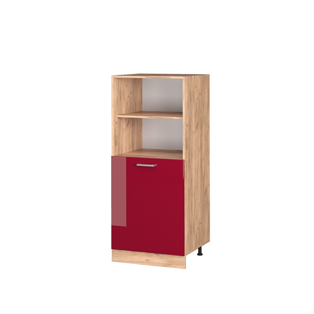 Vicco Backofenumbauschrank Küchenschrank Küchenzeile R-Line 60 cm Eiche Bordeaux kleine Tür