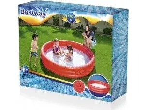 Bestway 51027, Oppustelig pool, 480 L, Rund, 2 År, Vinyl, Sort, Grøn, Rød