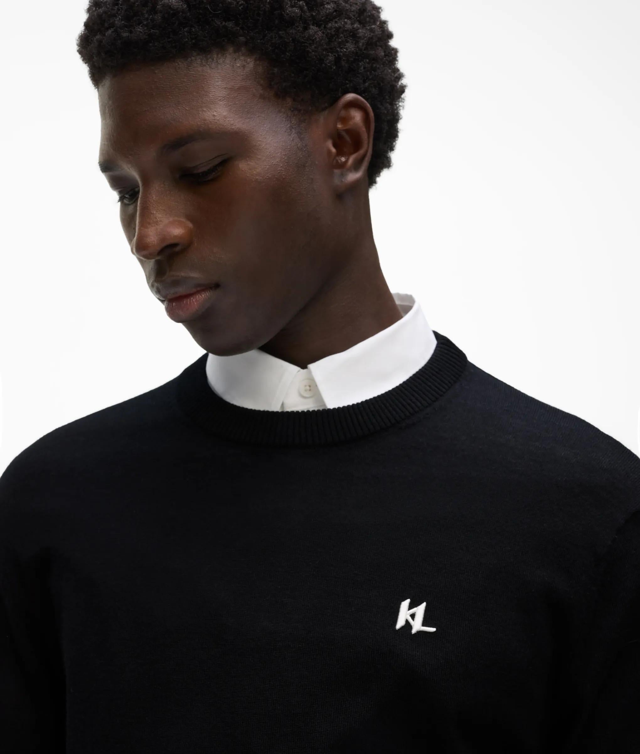 Merinoswol sweater met ronde hals