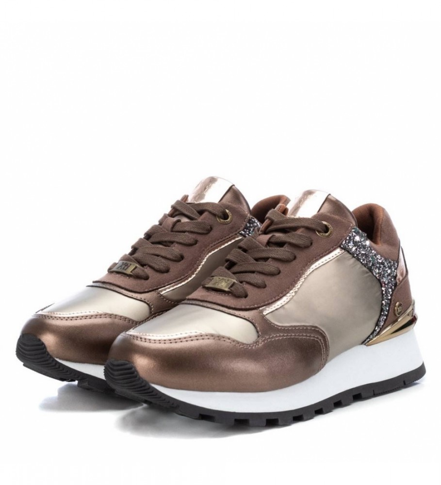 Tênis Xti Bronze Brilhante