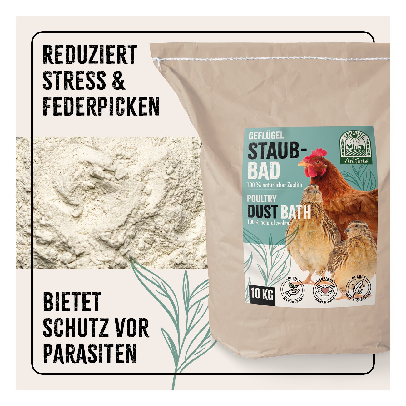 AniForte Staubbad für Hühner 10kg